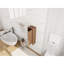Petite armoire murale de 12 pouces, porte à fermeture douce, convenant à une petite salle de bain, bureau, pièce de rangement, ébène brun-303528226