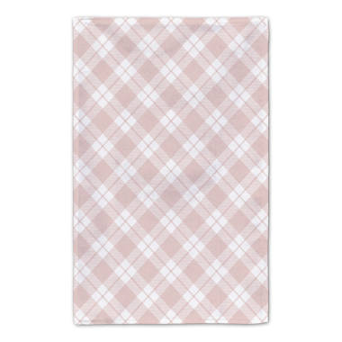 Set of 3 Viridian Checkered Cotton Dish Towels with Laces - Viridian Spring