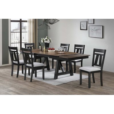 Ensemble de table de salle à manger extensible 5 pièces Cottage