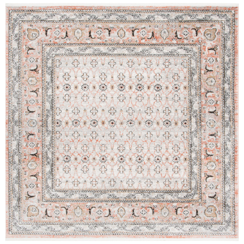 Raymund Performance Oriental Rug, Square 6'7"