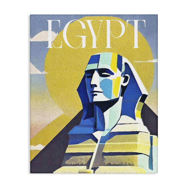 «Égyptien sphinx Landmark» par Daphne Polselli, H 40 po x l 30 po