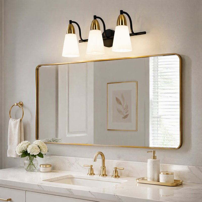 Éclairage de salle de bain à intensité variable 3 lumières, 3