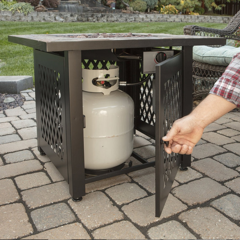 Endless Summer Decorative Slate Tile Mantel LP Gas Outdoor Fire Pit | GAD1429SP Endless Summer Decorative Slate Tile Mantel LP Gas Outdoor Fire Pit | GAD1429SP