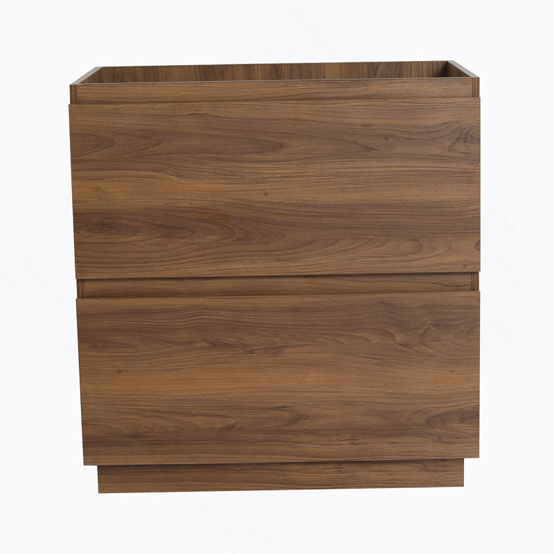 Meuble-lavabo de 30 po sans lavabo supérieur, Brun
