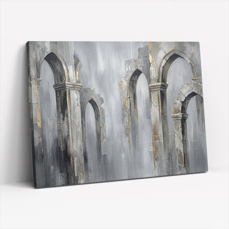 «Architectural Ruins», reproduction d'art sur toile, ensemble de 1, Toile tendue, H 12 po x l 18 po