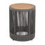 Table d'appoint d'extérieur en rotin et bois d'acacia - Meubles de patio pour balcon, jardin, balcon-104376626