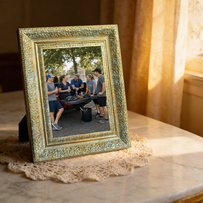 Antique Gold 1PC Versatile Picture Frame for 11" x 14" Photos and Father's Day Gifts