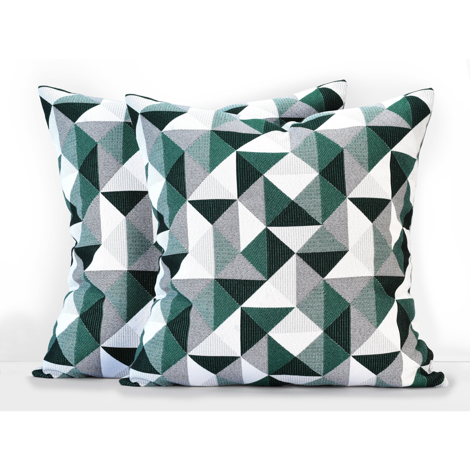 Pacifica Geometric Indoor/Outdoor Throw Pillow, Ruskin Amazon, 24" x 24"