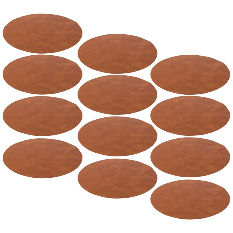 Niwako Faux Leather Soilid Colour Round Placemat