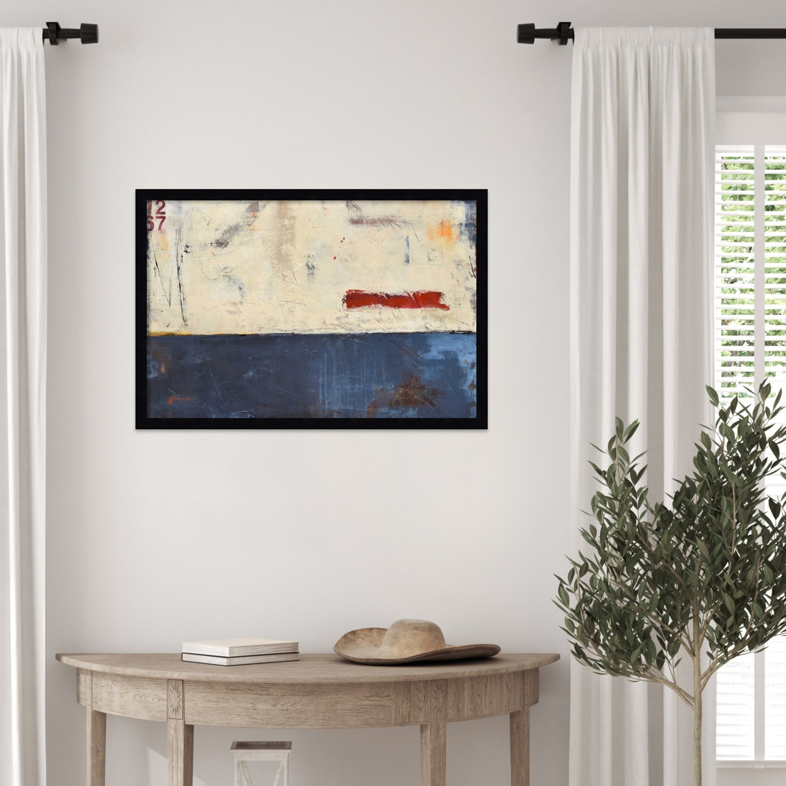 Label 1267 Print by Erin Ashley, Black, 17" H x 25" W