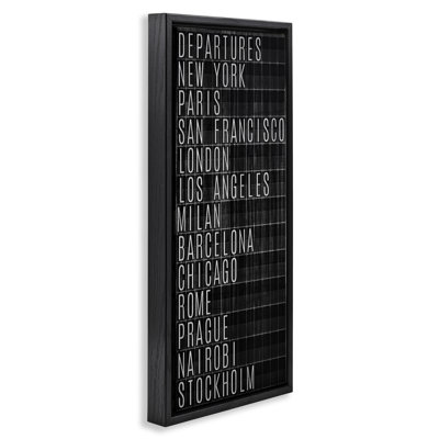  Airport Departures Major Cities Canvas Wall Art by SunDance Group, LLC.