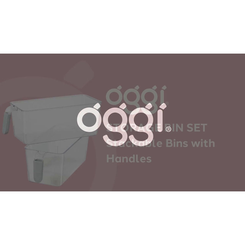 Large Clear BPA-Free Plastic Nesting Storage Bins Set
