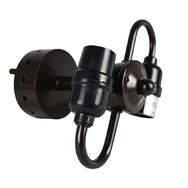 Abiegail Double Bulb Pendant Lamp Base, Black