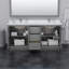Icon 72" Double Bathroom Vanity Set-266102328-266102332-266102331