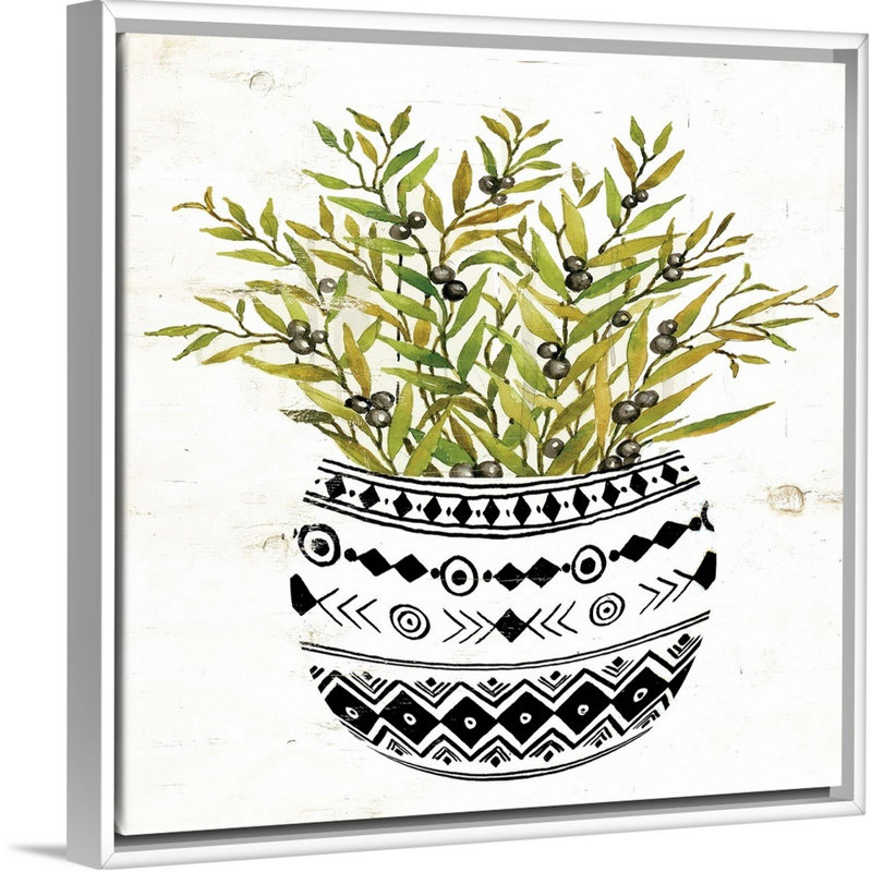 Art mural sur toile Mud, H 20 po x l 20 po x P 1,75 po, Toile avec cadre blanc