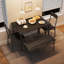 4-Piece Dining Set for 4, Rectangular Table with Upholstered Bench & 2 Chairs, Metal Frame-103727040
