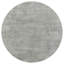 Table basse ronde de 36 pouces avec plateau en béton industriel et base en épingle à cheveux en finition grise et noire