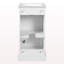 Ensemble de meuble-lavabo sur pied 16 po avec lavabo en céramique, ensemble de meuble-lavabo simple autoportant avec porte à fermeture douce et tablette réglable