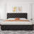 Bed Frame With Adjustable Headboard And 4 Storage Drawers, Linen Upholstered Platform Bed Frame-110095410-110095411