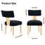 Chaises de salle à manger rembourrées en bois massif-1951414088