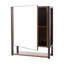 485mm W 600mm H Framed Medicine Cabinet Mirror Fixed