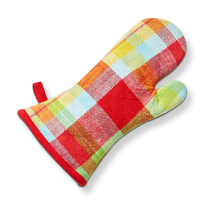 Fresh Pick Plaid Oven Mitt Multi Cotton Everyday