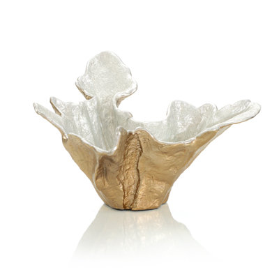 Organic Bowl In Champagne Gold