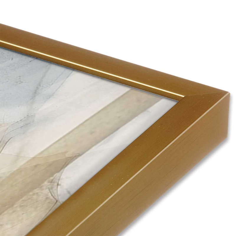 «Flowers in the Breeze III» par lettres et doublure, reproduction d'art, 24 W x 32 H, Gold, Framed Print