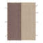 Rug & Kilim’S Accent Kilim, Square Rug In Textural Purple And Cream Stripes