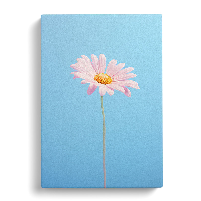 Daisy Minimalism No.2 - Wrapped Canvas, 60cm H x 40cm W x 3cm D