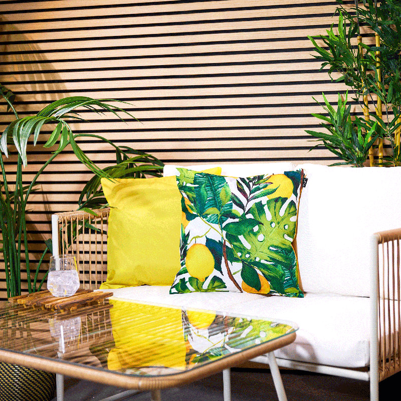 Botanical Indoor-Outdoor Cushions, Multicoloured