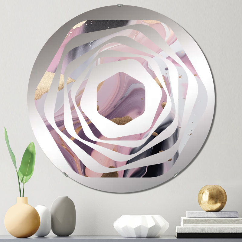 Daia - Miroir décoratif Amorphe, 23,6 po x 23,6 po