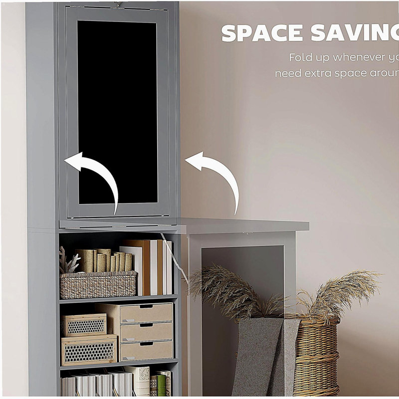 Bureau d'ordinateur pliable, bureau d'ordinateur mural