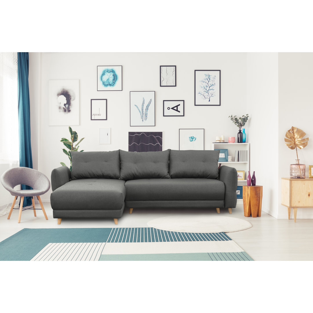 Ecksofa Talbert mit Bettfunktion