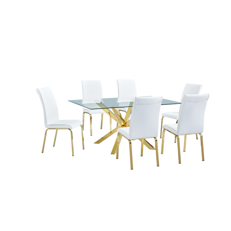 Ensemble repas pour 6 personnes Dreier, Or, Blanc / doré