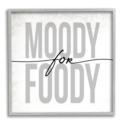 «Moody for Foody Expression Minimal Kitchen» par Daphne Polselli - Art textuel