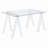 Roda Clear Glass Top Writing Desk