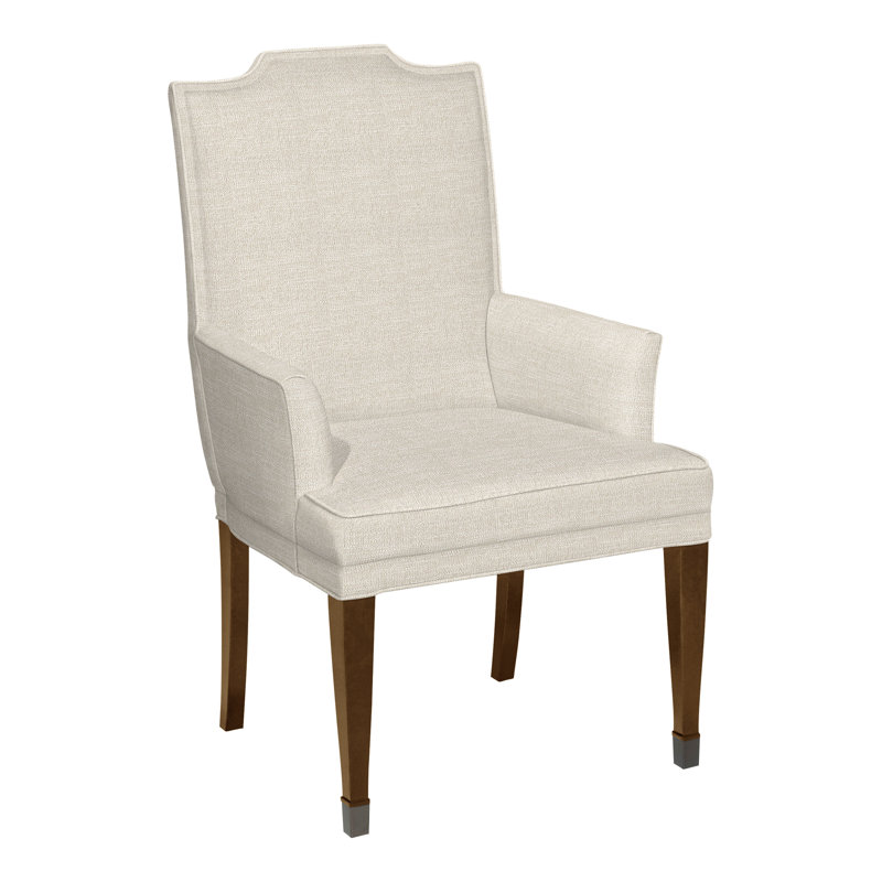 Travis By Michael Weiss Upholstered Arm Chair, Tommy Flax, Hampton, No
