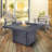 Sunbeam Square Aluminum Propane/Natural Gas Outdoor Fire Pit Table