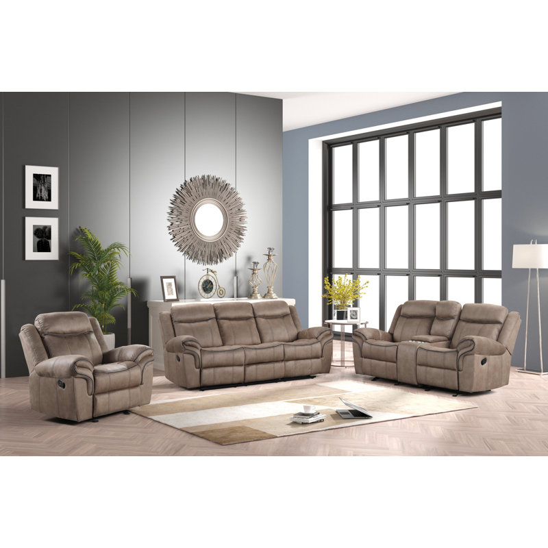 Ensemble de salon inclinable 3 pièces Chokoloskee
