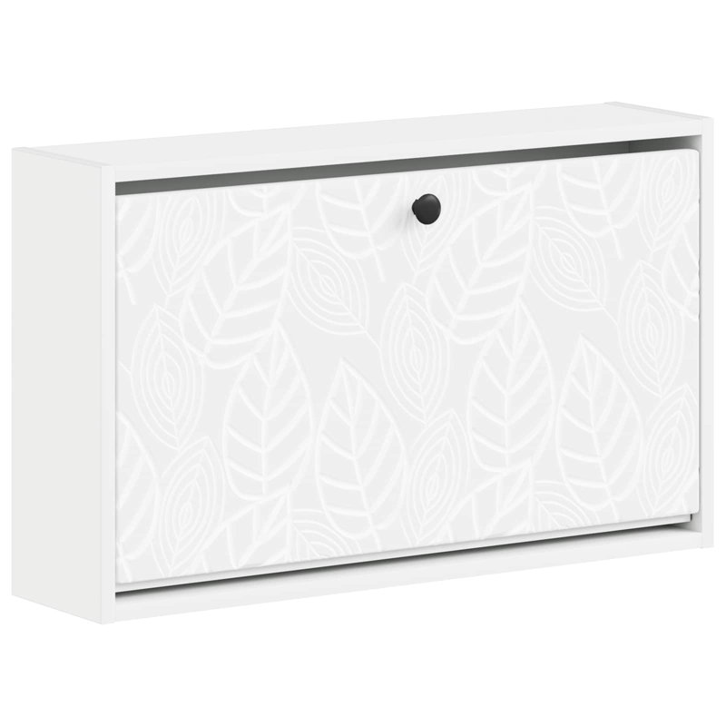 Flip Down Shoe Storage, 43 cm H x 71 cm W x 17 cm D, White