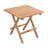 Square Teak Folding Outdoor Side Table , 20'' in. W 20'' in. D
