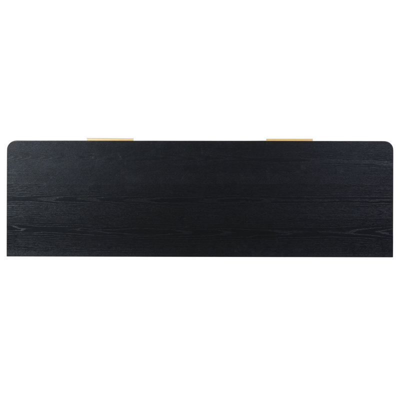Gabrietta Media Console TV Stand, Black