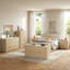 Commode de 6 tiroirs avec rangement en faux travertin pour chambre Corentin-125370577