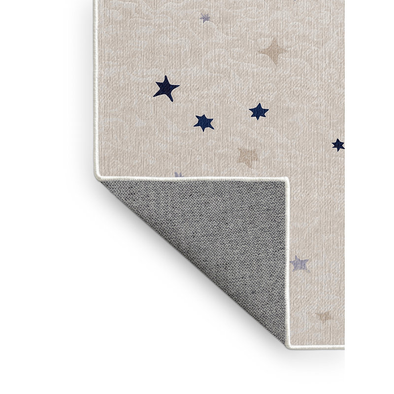 Machine Washable Beige Area Rug, Round 8'