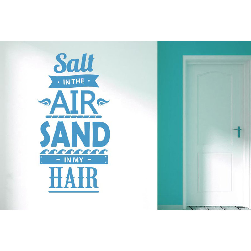 Non-Wall Damaging Wall Decal, Medium, Blue