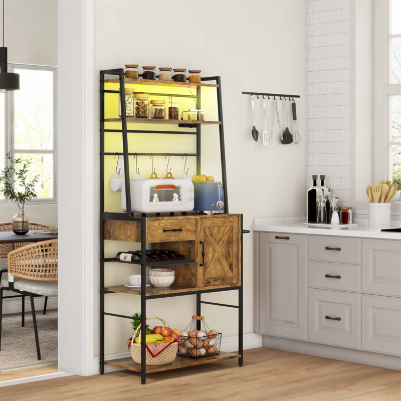 Armoire d'appoint avec tiroir, Brun