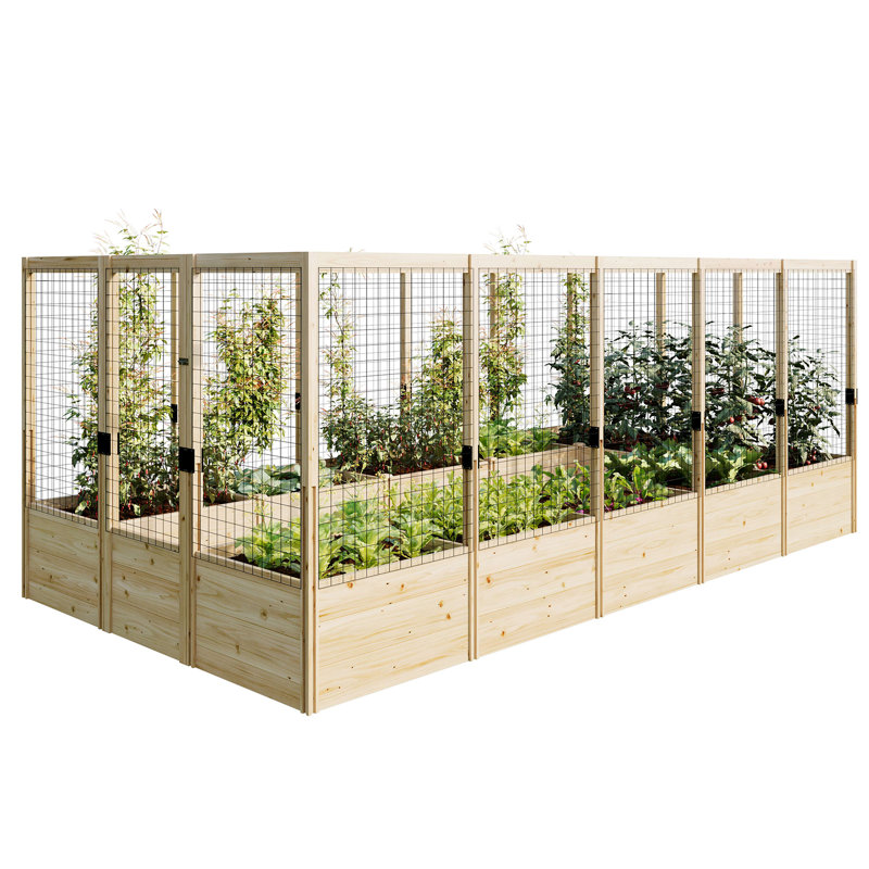 Large Wooden Raised Garden Bed