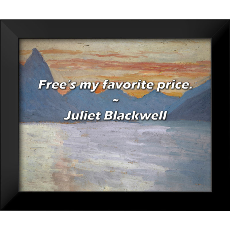 Juliet Blackwell Citation: «Free’s my favorite prix».