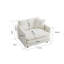 Fauteuil respirant en chenille - Assise simple blanche confortable pour le salon